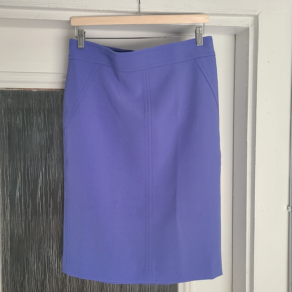 Ann Taylor Purple/Blue Pencil Skirt, Size 8